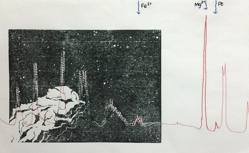 Kathy Strauss print, Elemental, Asteroid