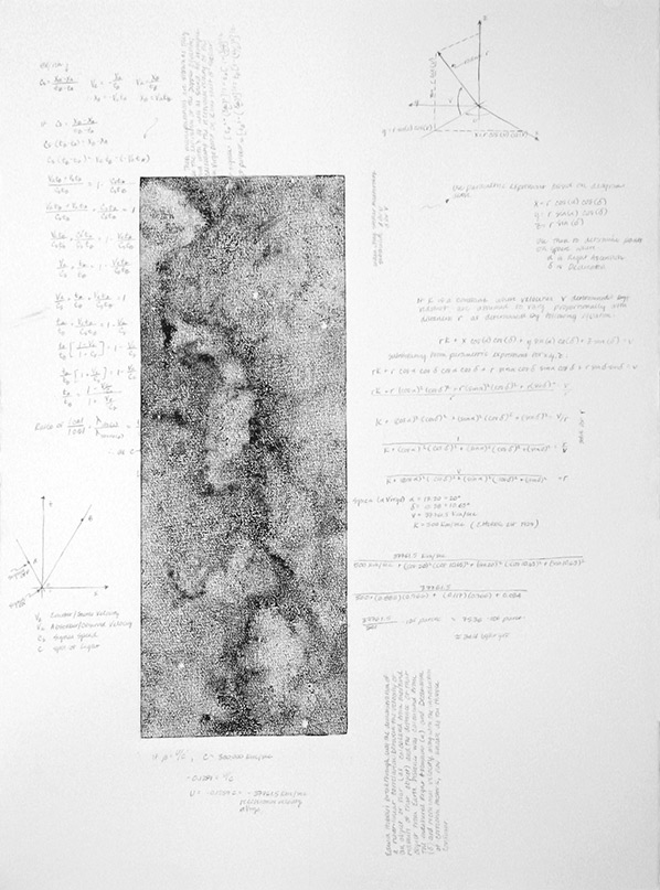 Kathy Strauss print, Hubble Underneath 2
