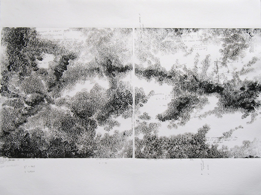 Kathy Strauss print, Kepler Underneath 1 (Left)