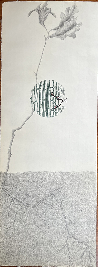 Kathy Strauss drawing, Viral Invasion 1